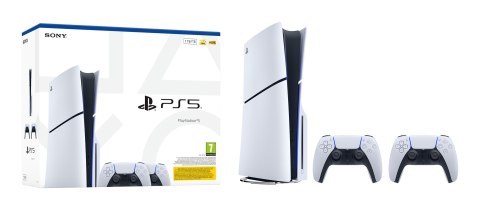 Sony Konsola SONY PS5 Slim 1TB + kontroler white
