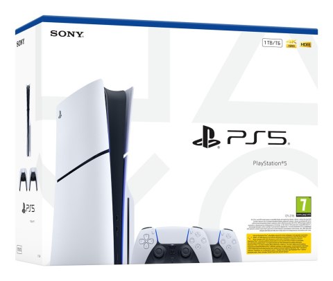 Sony Konsola SONY PS5 Slim 1TB + kontroler white