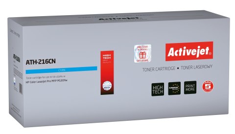 Activejet Activejet ATH-216CN Toner (zamiennik HP 216A W2411A; Supreme; 850 stron; niebieski) z chipem