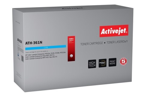 Activejet Activejet ATH-361N Toner (zamiennik HP 508A HP508A CF361A; Supreme; 5000 stron; niebieski)