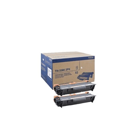 Brother Brother TN-3380TWIN kaseta z tonerem 2 szt. Oryginalny Czarny