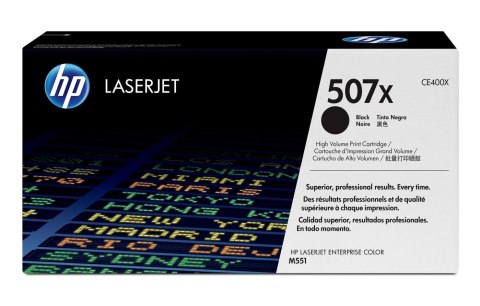Hewlett-Packard Toner HP czarny HP 507X, HP507X=CE400X, 11000 str.