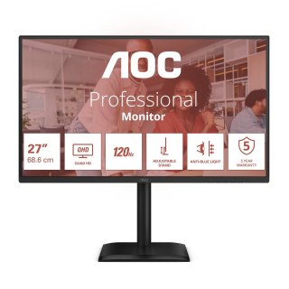 AOC Monitor 27 cali Q27E4CV IPS 120Hz HDMI DP USB-C RJ45