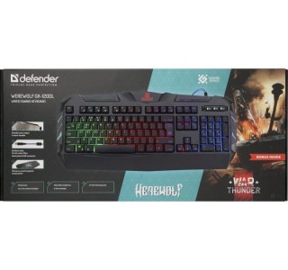 Defender DEFENDER KLAWIATURA GAMINGOWA MEMBRANOWA WEREWOLF GK-120DL PODŚWIETLENIE RGB 45124
