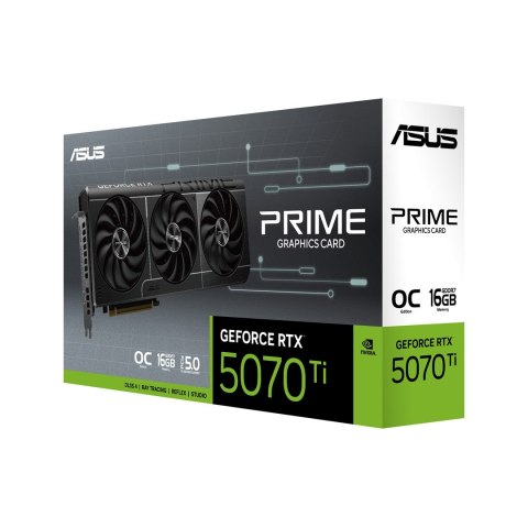 ASUS Karta graficzna ASUS PRIME GeForce RTX 5070 Ti OC 16GB
