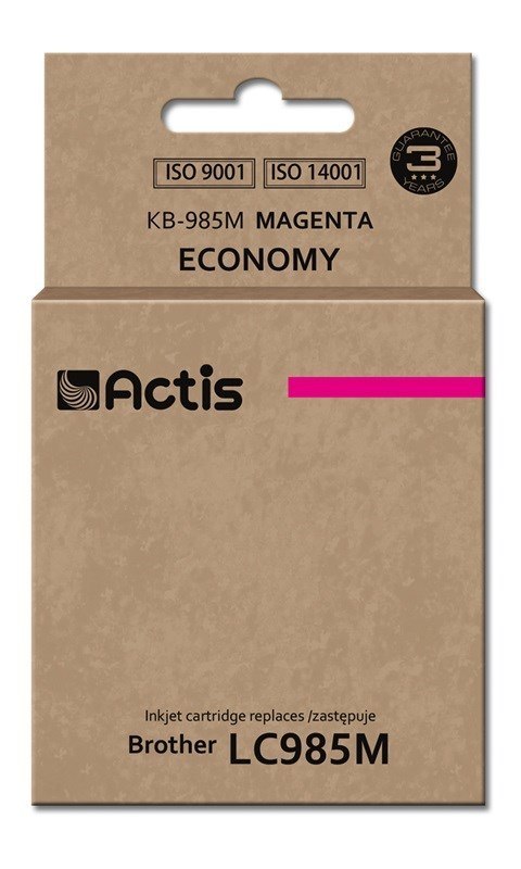 ACTIS ACTIS KB-985M Tusz (zamiennik Brother LC985M; Standard; 19,5 ml; czerwony)