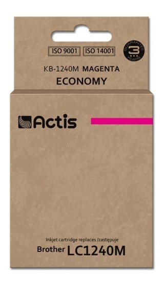ACTIS Actis KB-1240M Tusz (zamiennik Brother LC1240M/LC1220M; Standard; 19 ml; czerwony)