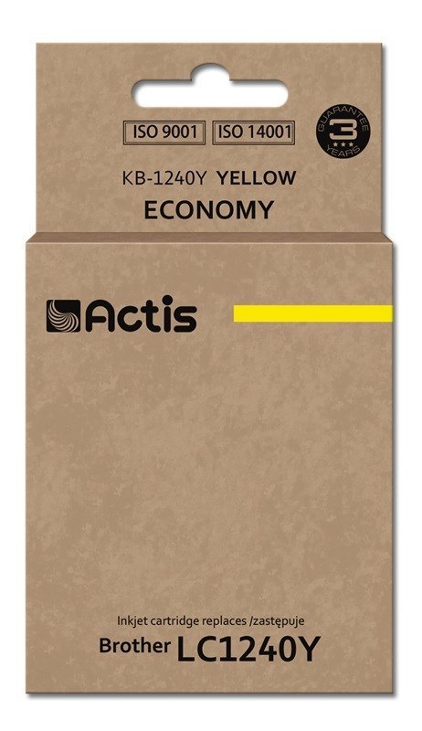ACTIS Actis KB-1240Y Tusz (zamiennik Brother LC1240Y/LC1220Y; Standard; 19 ml; żółty)