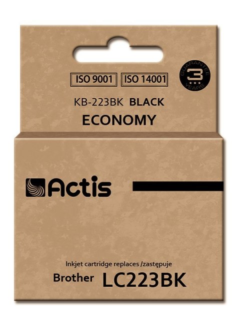 ACTIS Actis KB-223Bk Tusz (zamiennik Brother LC223BK; Standard; 16 ml; czarny)