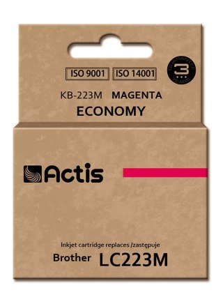 ACTIS Actis KB-223M Tusz (zamiennik Brother LC223M; Standard; 10 ml; czerwony)