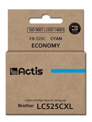 ACTIS Actis KB-525C Tusz (zamiennik Brother LC525C; Standard; 15 ml; niebieski)