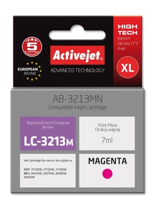 Activejet Activejet AB-3213MN Tusz (zamiennik Brother LC3213M; Supreme; 7 ml; purpurowy)