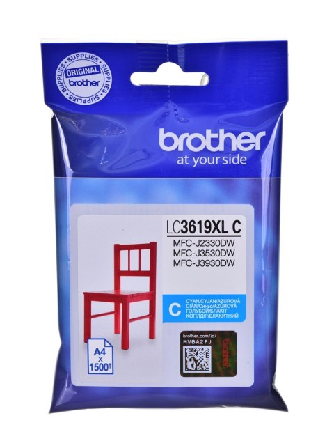 Brother Tusz Brother niebieski LC3619XLC=LC-3619XLC, 1500 str.