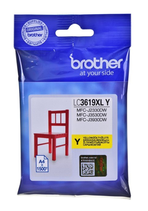 Brother Tusz Brother żółty LC3619XLY=LC-3619XLY, 1500 str.