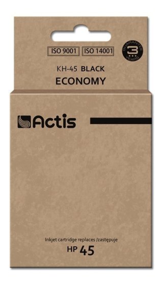 ACTIS Actis KH-45 Tusz (zamiennik HP 45 51645A; Standard; 44 ml; czarny)