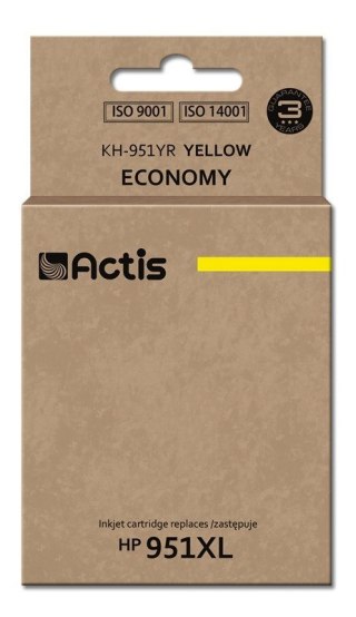 ACTIS Actis KH-951YR Tusz (zamiennik HP 951XL CN048AE; Standard; 25 ml; żółty)