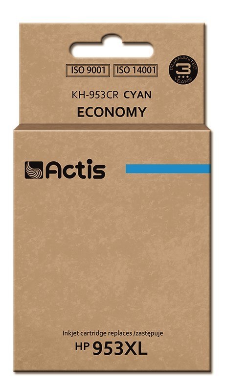 ACTIS Actis KH-953CR Tusz (zamiennik HP 953XL F6U16AE; Standard; 25ml; niebieski) - Nowy Chip