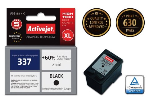 Activejet Activejet AH-337R Tusz (zamiennik HP 337 C9364EE; Premium; 25 ml; czarny)