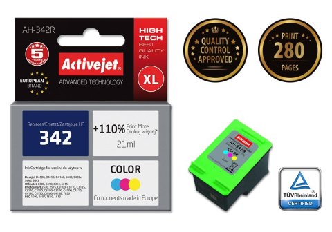 Activejet Activejet AH-342R Tusz (zamiennik HP 342 C9361EE; Premium; 21 ml; kolor)
