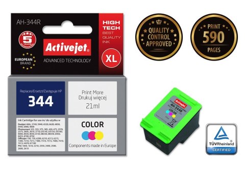 Activejet Activejet AH-344R Tusz (zamiennik HP 344 C9363EE; Premium; 21 ml; kolor)