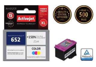 Activejet Activejet AH-652CR Tusz (zamiennik HP 652 F6V24AE; Premium; 21 ml; kolor)