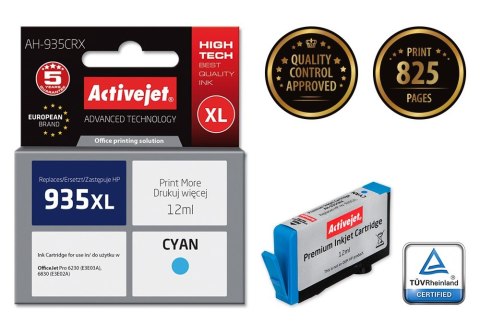 Activejet Activejet AH-935CRX Tusz (zamiennik HP 935XL C2P24AE; Premium; 12 ml; niebieski)