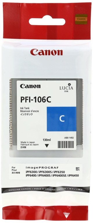 Canon Kaseta Canon PFI-106C błękitna