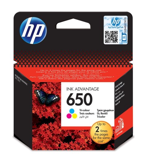 Hewlett-Packard Tusz HP kolor HP 650, HP650=CZ102AE, 200 str.