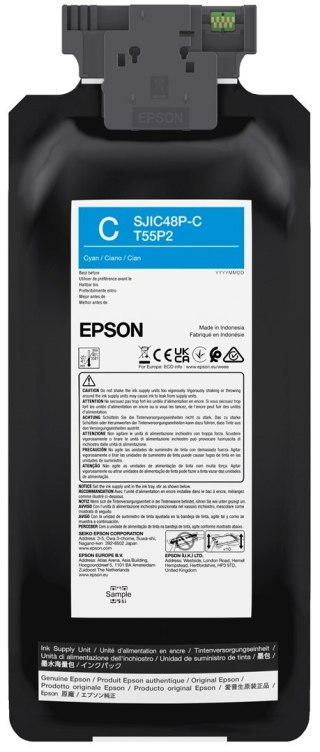 No name Epson SJIC48P-C nabój z tuszem 1 szt. Oryginalny Cyjan