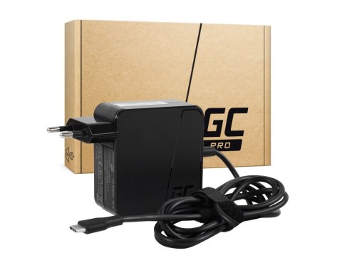 Green Cell GREEN CELL ZASILACZ / ŁADOWARKA USB-C 65W 5V-9V-12V-15V/3A, 20V/3.25A POWER DELIVERY (AD134PV2)
