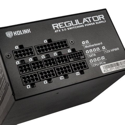KOLINK Zasilacz Kolink Regulator 80 PLUS Gold, ATX 3.0, PCIe 5.0, modułowy - 750 W