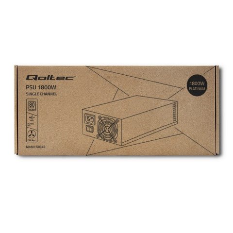Qoltec QOLTEC ZASILACZ PCI-E 1800W | 80 PLUS PLATINUM | GAMING MINER