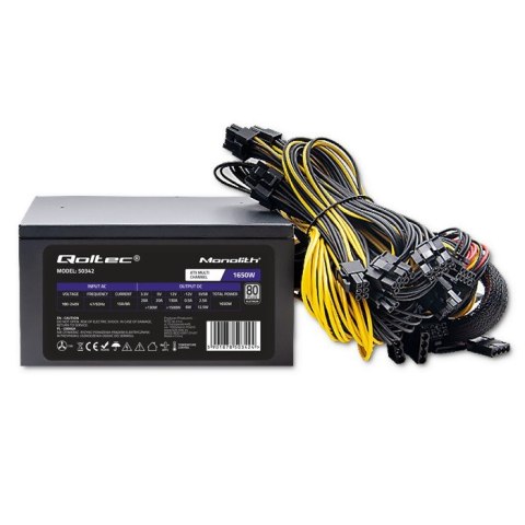 Qoltec Qoltec Wydajny Zasilacz ATX 1650W | 80 Plus Platinum