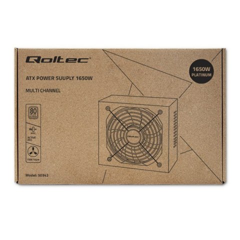Qoltec Qoltec Wydajny Zasilacz ATX 1650W | 80 Plus Platinum