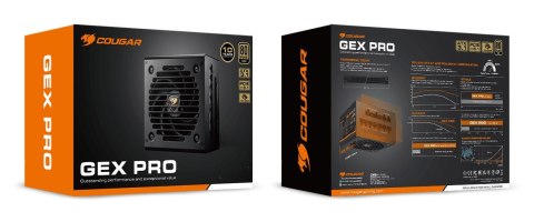 COUGAR COUGAR Zasilacz GEX PRO 850W ATX3.1 / 80 Plus Gold / Modułowy