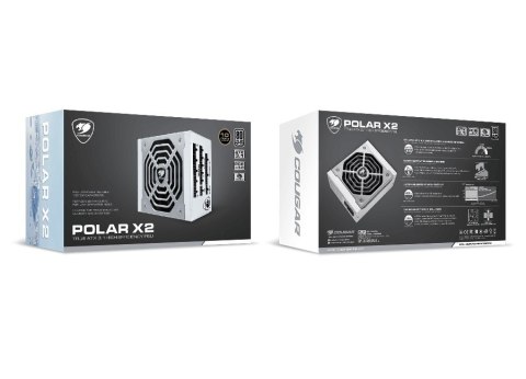 COUGAR COUGAR Zasilacz POLAR X2 1050W ATX3.1/80 Plus Platynowy/Modułowy