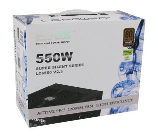 LC-POWER LC-Power LC6550 V2.3 moduł zasilaczy 550 W 20+4 pin ATX ATX Czarny