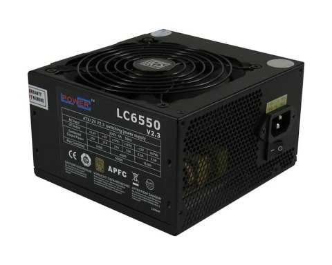 LC-POWER LC-Power LC6550 V2.3 moduł zasilaczy 550 W 20+4 pin ATX ATX Czarny