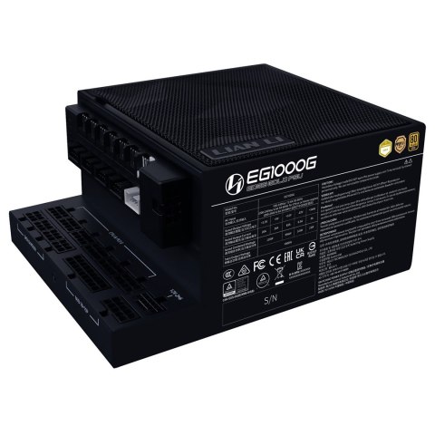 LIAN LI Zasilacz Lian Li 1000W EDGE GOLD 1000 80 PLUS Gold, PCIe 5.1, ATX 3.1, Czarny, USB-Hub