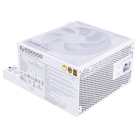 LIAN LI Zasilacz Lian Li EDGE GOLD 1000 80 PLUS Gold Netzteil, PCIe 5.1, ATX 3.1 - 1.000 Watt, weiß, inkl. USB-Hub