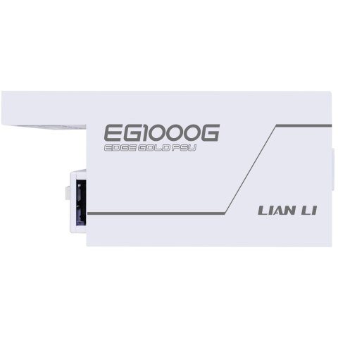 LIAN LI Zasilacz Lian Li EDGE GOLD 1000 80 PLUS Gold Netzteil, PCIe 5.1, ATX 3.1 - 1.000 Watt, weiß, inkl. USB-Hub
