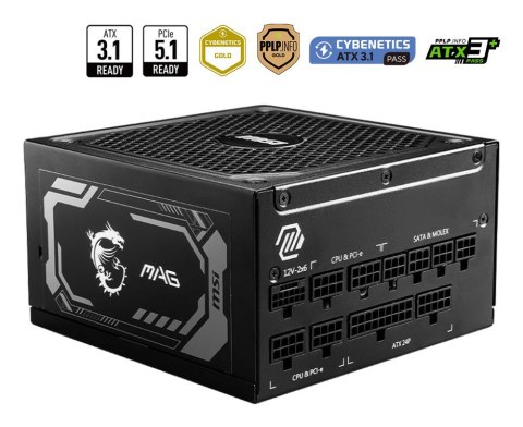 MSI Zasilacz MSI MAG A1250GL PCIE5 1250Watt
