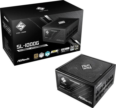 Asrock Zasilacz ASRock STEEL LEGEND 1000W 80 Plus Gold