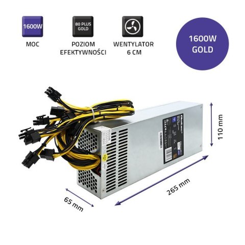 Qoltec QOLTEC ZASILACZ PCI-E SMART 1600W