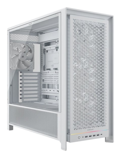 Corsair Obudowa PC Corsair Frame 5000D, Midi-Tower, E-ATX, Szkło hartowane - biała