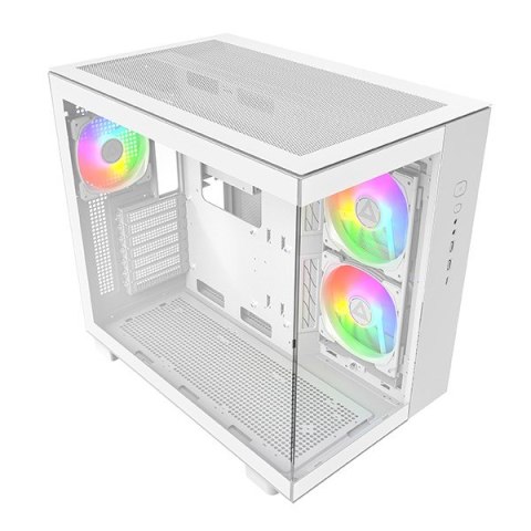 Montech Obudowa PC Montech KING 65 PRO, Midi-Tower, ATX, ARGB, Szkło Hartowane - biała