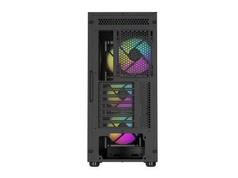 NATEC NATEC OBUDOWA GAMINGOWA GENESIS DIAXID 605 ARGB MIDI TOWER USB-C Z OKNEM CZARNA