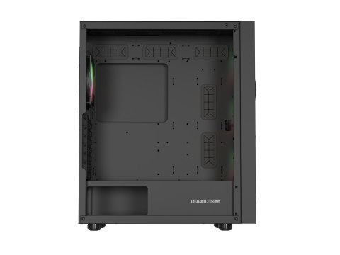 NATEC NATEC OBUDOWA GAMINGOWA GENESIS DIAXID 605 ARGB MIDI TOWER USB-C Z OKNEM CZARNA