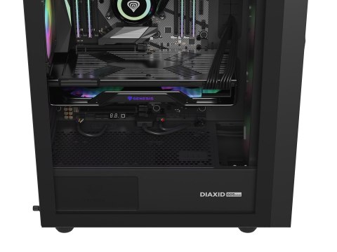 NATEC NATEC OBUDOWA GAMINGOWA GENESIS DIAXID 605 ARGB MIDI TOWER USB-C Z OKNEM CZARNA