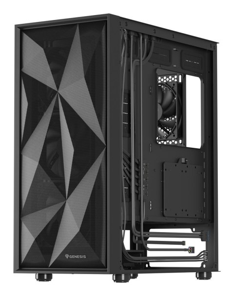 NATEC NATEC OBUDOWA GAMINGOWA GENESIS DIAXID 605F MIDI TOWER USB-C Z OKNEM CZARNA